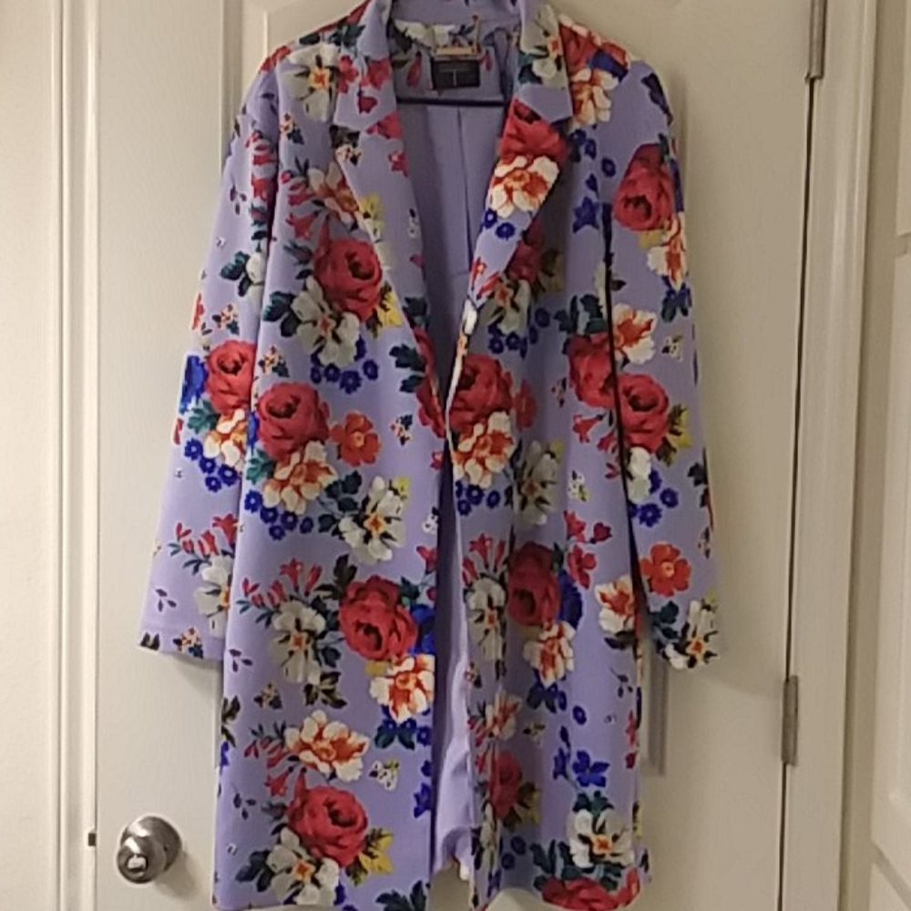 Blue Floral Tahari Jacket